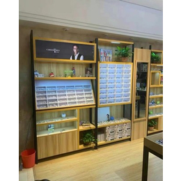 供应广东多格子眼镜柜免漆板眼镜陈列架储藏式中岛矮柜个性设计