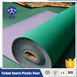体育场馆PVC运动地板厂家出售棉麻纹运动塑胶地板价格