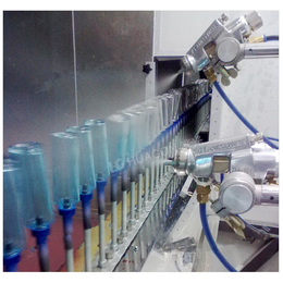 玻璃瓶玻璃杯喷涂液态硅胶手感油生产线