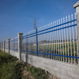 中山锌钢围墙护栏 小区户外铁艺栅栏 别墅工厂庭院学校隔离