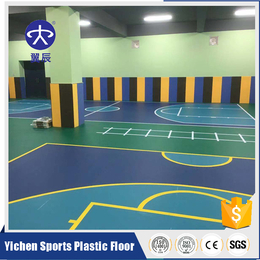 篮球场PVC塑胶地板一平方米价格 翼辰PVC塑胶地板价格