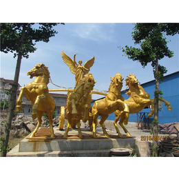 铸铜马拉车加工-香港铸铜马-鼎泰雕塑厂(图)
