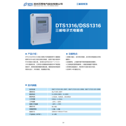 河南郑州电表国网表DTS1316型三相四线电子式电能表