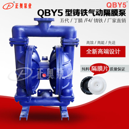 正奥泵业QBY5-100Z型铸铁气动隔膜泵压滤机高扬程隔膜泵