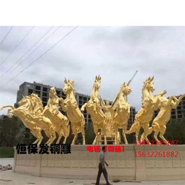 丽江红铜大马-铸铜动物雕塑厂家-红铜大马加工厂