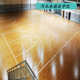 体育馆运动实木枫桦木22mm厚地板篮球场木地板定制