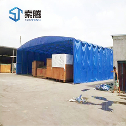 洛阳新安县设计定做挡雨棚篮球场伸缩雨蓬环保移动帐篷