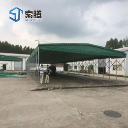 郑州巩义移动推拉篷 个性伸缩雨棚 仓储物流蓬性能优异