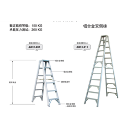 金锚铝合金双侧梯人字梯AO31-206