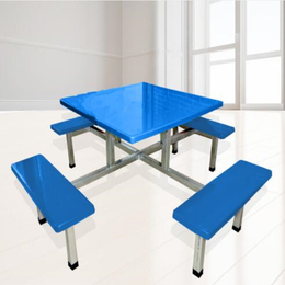 方形玻璃钢餐桌椅 康胜东莞食堂餐桌生产厂批发8人工厂食堂餐桌