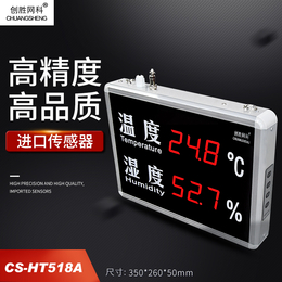 创胜网科CSHT518A工业级壁挂温度湿度显示屏看板