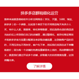 拼多多无货源精细化运营教学店群公司加盟全套玩法软件技术扶持