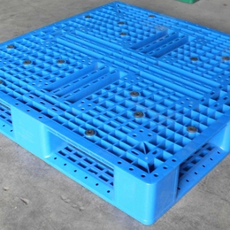 多规格塑料托盘 蓝色仓库货架防潮垫板 