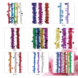 圣诞彩条花环-义乌圣诞彩条-美恒工艺品声名远播(查看)