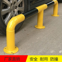 黄黑色烤漆钢管防撞栏杆 车库车轮钢管隔离定位杆缩略图