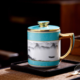 公司成立周年纪念茶杯定制加标 活动纪念茶杯印标