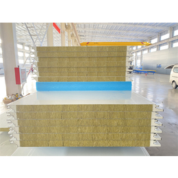 岩棉夹芯板厂家岩棉夹芯板尺寸定做江苏恒海钢结构工程有限公司