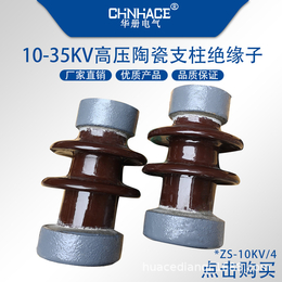 华册ZSW-10KV高压陶瓷支柱绝缘子4-4T-5KN防污型