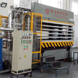 青岛产铝蜂窝板热压机生产线设备 可以生产多层复合板