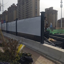 地铁车站市政装配式围挡钢结构可添加标语新建禾乔厂家