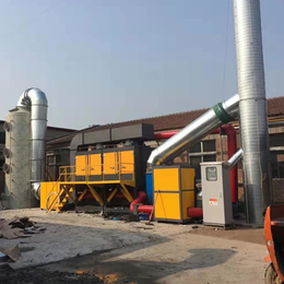 邢台新河县涂装饰品厂烟味吸附催化燃烧设备一万风量RCO设备