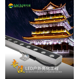 酒店招牌轮廓线条灯明可诺户外全彩洗墙灯外控dmx512硬灯条