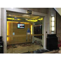 广州包框感应玻璃门 铝合金型材自动门设计安装