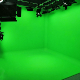 免漆拼接式蓝绿箱虚拟演播室抠像蓝箱直播抠像背景定制