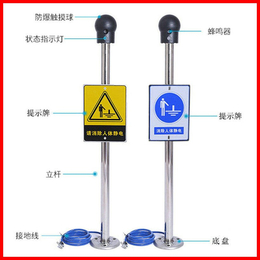 防爆静电释放器工业触摸式声光语音球器不锈钢防静电桩柱