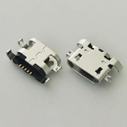 MICRO USB 5P BF 沉插板直边 母座