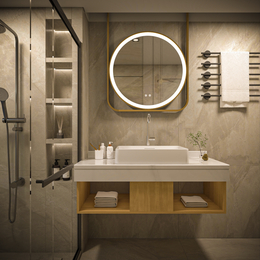 工程浴室柜公寓酒店智能镜工厂定制 佛山太空铝全铝卫浴