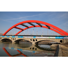 山东钢结构桥梁系杆加工-钢结构系杆拱桥施工-三维钢构
