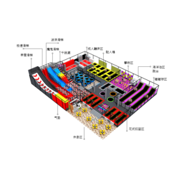 蹦床主题乐园儿童蹦床公园设备厂家设计加盟出口