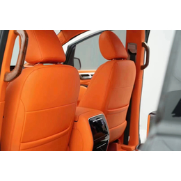 传旗m8改装内饰航空座椅搭配烈焰橙色案例