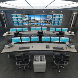 厂家供应 指挥中心调度安防监控台 操作台电脑中控桌子可定