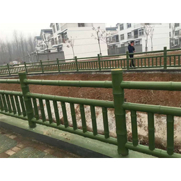 重庆万州区厂家供应混凝土仿竹景观护栏 涪陵区仿青石河堤栏杆