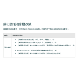 丽水CPC认证CPSIA检测便携式床护栏ASTMF2085