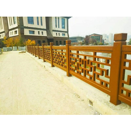 重庆双桥区仿竹栏杆厂家 渝北区小区仿木花架 河堤仿木护栏
