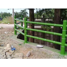 成都仁马农家乐仿竹子栏杆 混凝土仿木纹护栏厂家 仿树藤栏杆