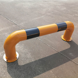 89管管M型护栏 加油站常用防止碰撞黄黑护栏杆 可定做