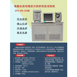 天津华通DYE-300-10S电脑全自动恒应力折压试验机