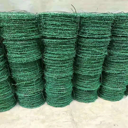 河北镀锌刺绳厂家供应鹤岗热镀锌刺绳刺网三门峡带刺铁丝网