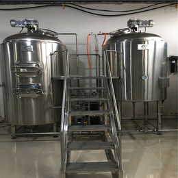 河北精酿啤酒设备生产厂家 饭店日产500升啤酒设备糖化设备