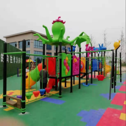 星沃户外儿童塑料滑梯组合滑梯公园广场游乐园大型游乐设施厂家缩略图