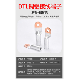 DTL-120铜铝鼻子 铜铝过渡鼻接线端子 铝电缆接头