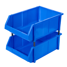 塑料零件盒长沙塑胶零件箱塑料零件箱斜口周转箱