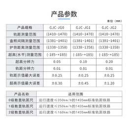 联杰标准轨距数显轨距尺工务维修铁路工程测量GJC-JG型缩略图