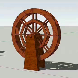 水车木质水车防腐木实木水车景观水车仿古水车定制