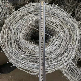 河北现货高锌刺丝刺绳厂家供应瑞安防护防盗网锦州圈地铁丝网围栏