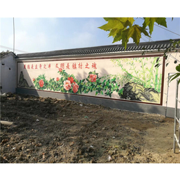 农村文化墙彩绘公司-宣城农村文化墙彩绘-安徽蓝脸墙体手绘